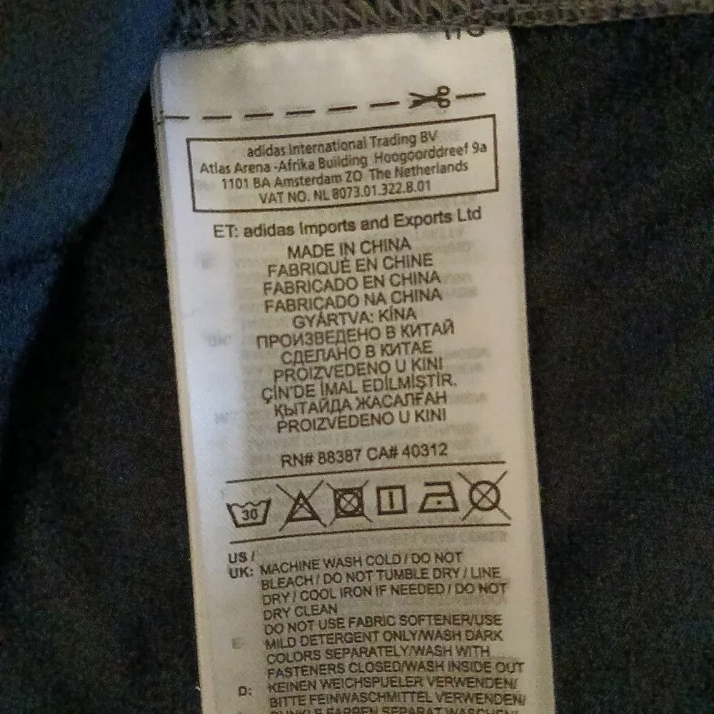 ADIDAS Vest Men Large Gray/Black Full Zip Golf Pockets Casual Outerwear EUC - Picture 7 of 9